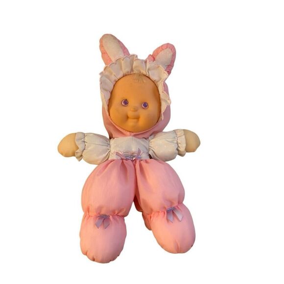 FP Fisher Price puffalump kids nylon baby doll bunny vtg - Picture 1 of 5